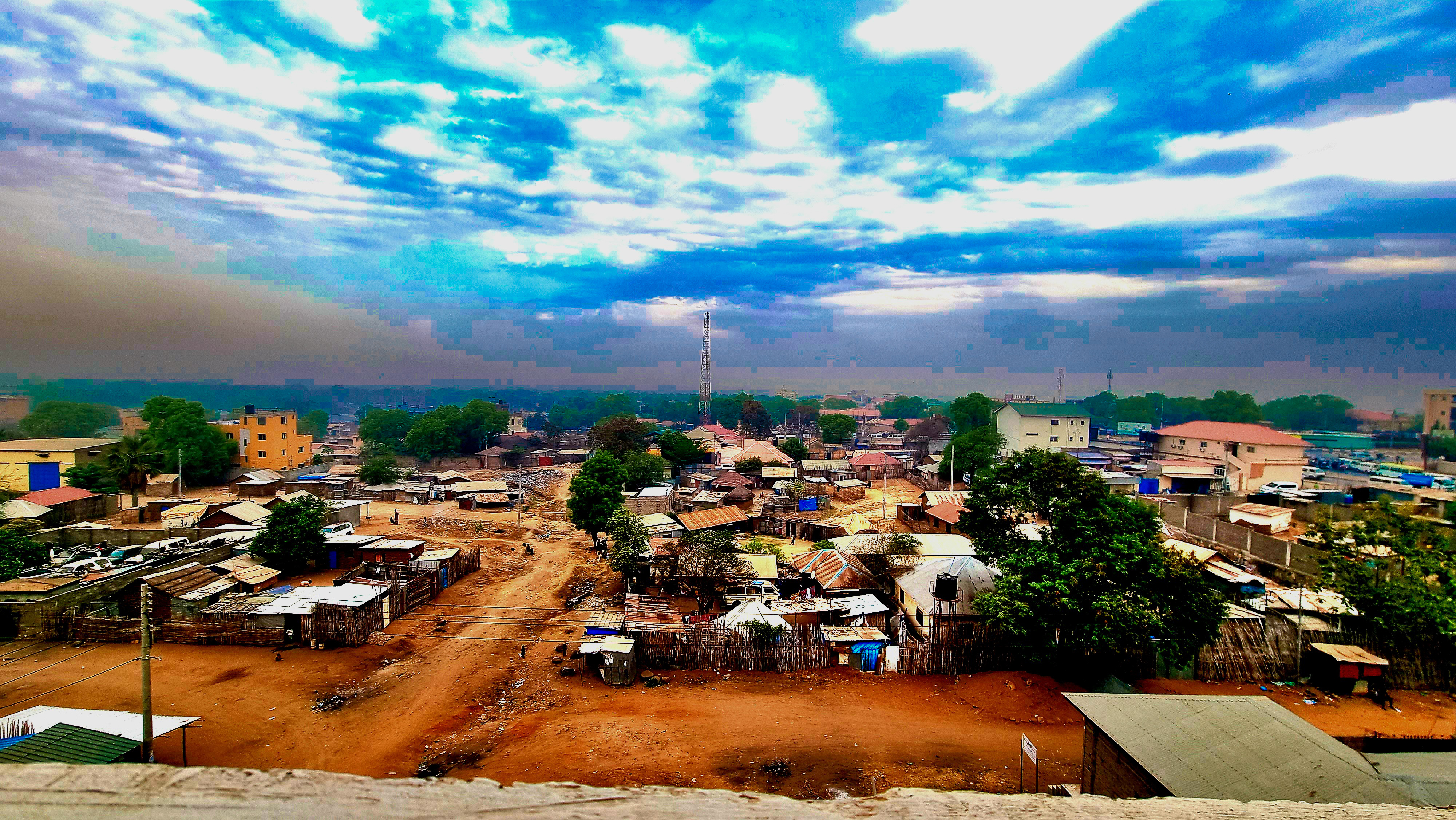 Aerial view of Juba, South Sudan